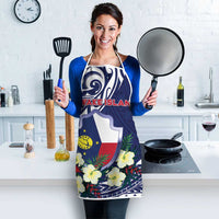 Wake Island Apron Tribal Pattern With Hibiscus Flowers LT05 - Polynesian Pride