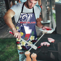 Wake Island Apron Tribal Pattern With Hibiscus Flowers LT05 - Polynesian Pride