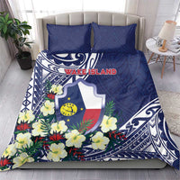 Wake Island Bedding Set Tribal Pattern With Hibiscus Flowers LT05 - Polynesian Pride