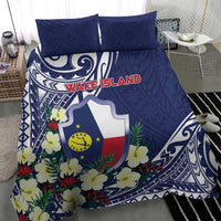 Wake Island Bedding Set Tribal Pattern With Hibiscus Flowers LT05 - Polynesian Pride