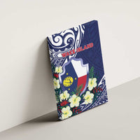 Wake Island Canvas Wall Art Tribal Pattern With Hibiscus Flowers LT05 - Polynesian Pride