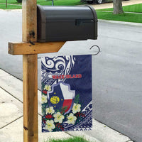 Wake Island Garden Flag Tribal Pattern With Hibiscus Flowers LT05 - Polynesian Pride