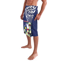 Personalised Wake Island Lavalava Tribal Pattern With Hibiscus Flowers LT05 - Polynesian Pride