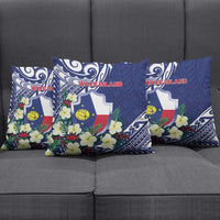 Wake Island Pillow Cover Tribal Pattern With Hibiscus Flowers LT05 - Polynesian Pride