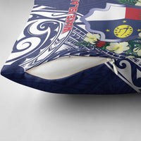 Wake Island Pillow Cover Tribal Pattern With Hibiscus Flowers LT05 - Polynesian Pride