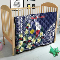 Wake Island Quilt Tribal Pattern With Hibiscus Flowers LT05 - Polynesian Pride