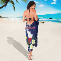 Wake Island Sarong Tribal Pattern With Hibiscus Flowers LT05 - Polynesian Pride