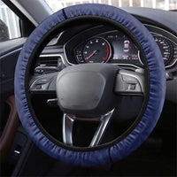 Wake Island Steering Wheel Cover Tribal Pattern With Hibiscus Flowers LT05 - Polynesian Pride