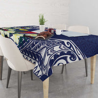 Wake Island Tablecloth Tribal Pattern With Hibiscus Flowers LT05 - Polynesian Pride