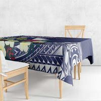 Wake Island Tablecloth Tribal Pattern With Hibiscus Flowers LT05 - Polynesian Pride