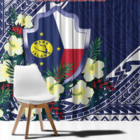 Wake Island Window Curtain Tribal Pattern With Hibiscus Flowers LT05 - Polynesian Pride