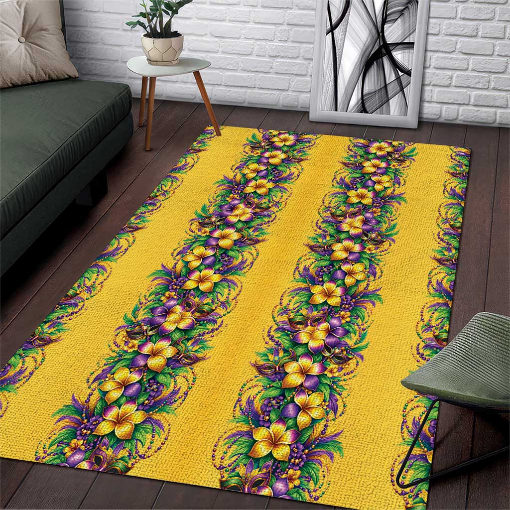 Aloha Hawaii Mardi Gras Area Rug Gold Style LT05 Gold - Polynesian Pride