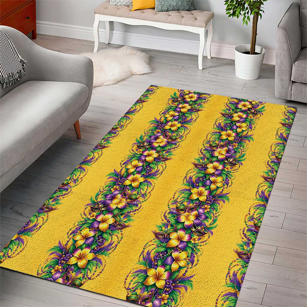 Aloha Hawaii Mardi Gras Area Rug Gold Style LT05 - Polynesian Pride