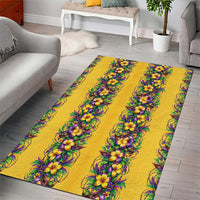 Aloha Hawaii Mardi Gras Area Rug Gold Style LT05 - Polynesian Pride