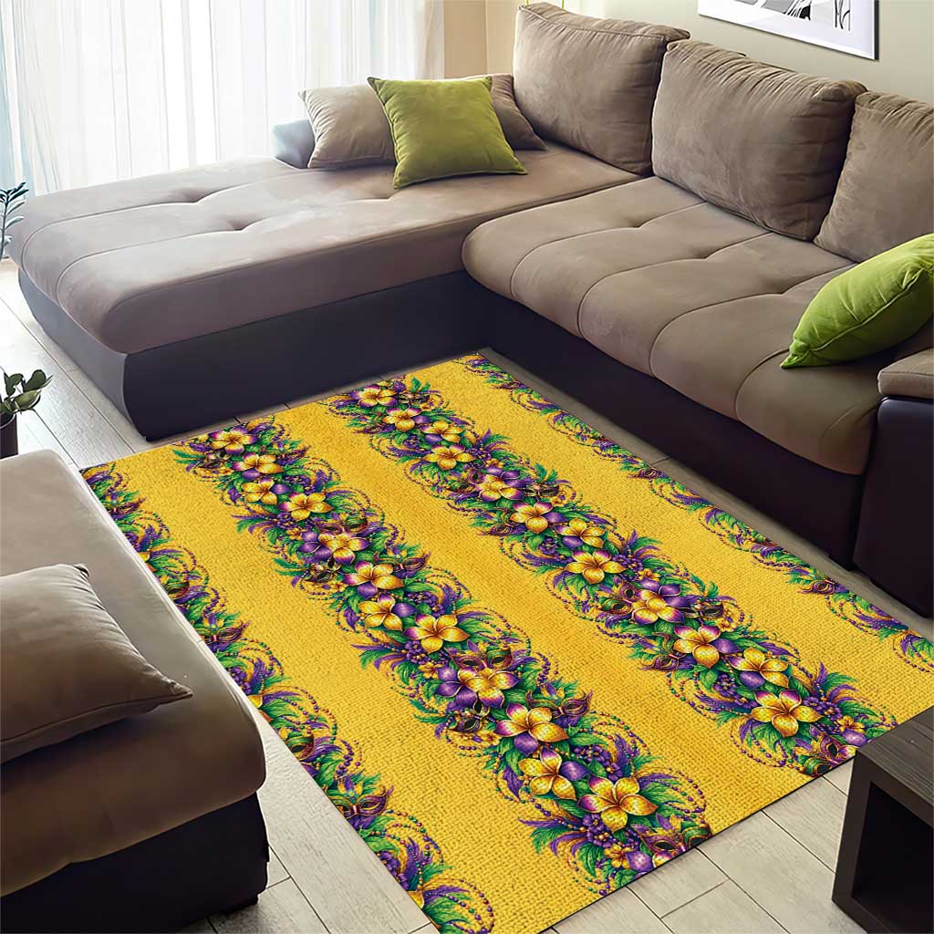 Aloha Hawaii Mardi Gras Area Rug Gold Style LT05 - Polynesian Pride
