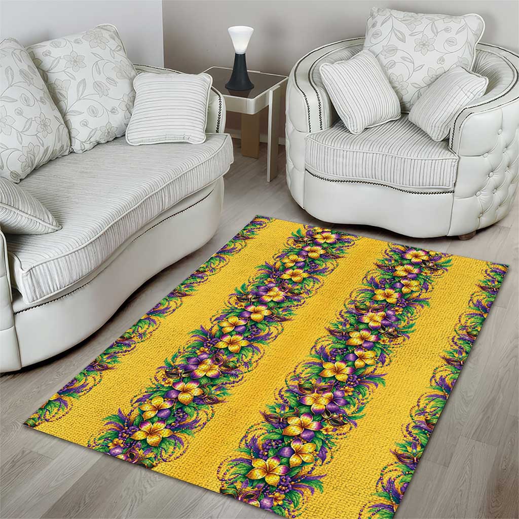 Aloha Hawaii Mardi Gras Area Rug Gold Style LT05 - Polynesian Pride