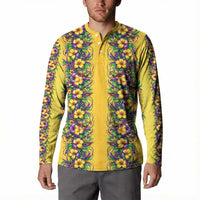 Aloha Hawaii Mardi Gras Button Sweatshirt Gold Style LT05 - Polynesian Pride