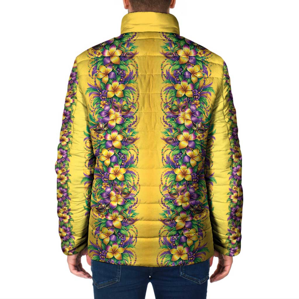 Aloha Hawaii Mardi Gras Padded Jacket Gold Style LT05 - Polynesian Pride