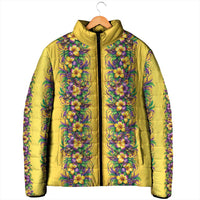 Aloha Hawaii Mardi Gras Padded Jacket Gold Style LT05 - Polynesian Pride