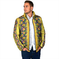 Aloha Hawaii Mardi Gras Padded Jacket Gold Style LT05 - Polynesian Pride