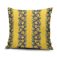 Aloha Hawaii Mardi Gras Pillow Cover Gold Style LT05 Gold - Polynesian Pride