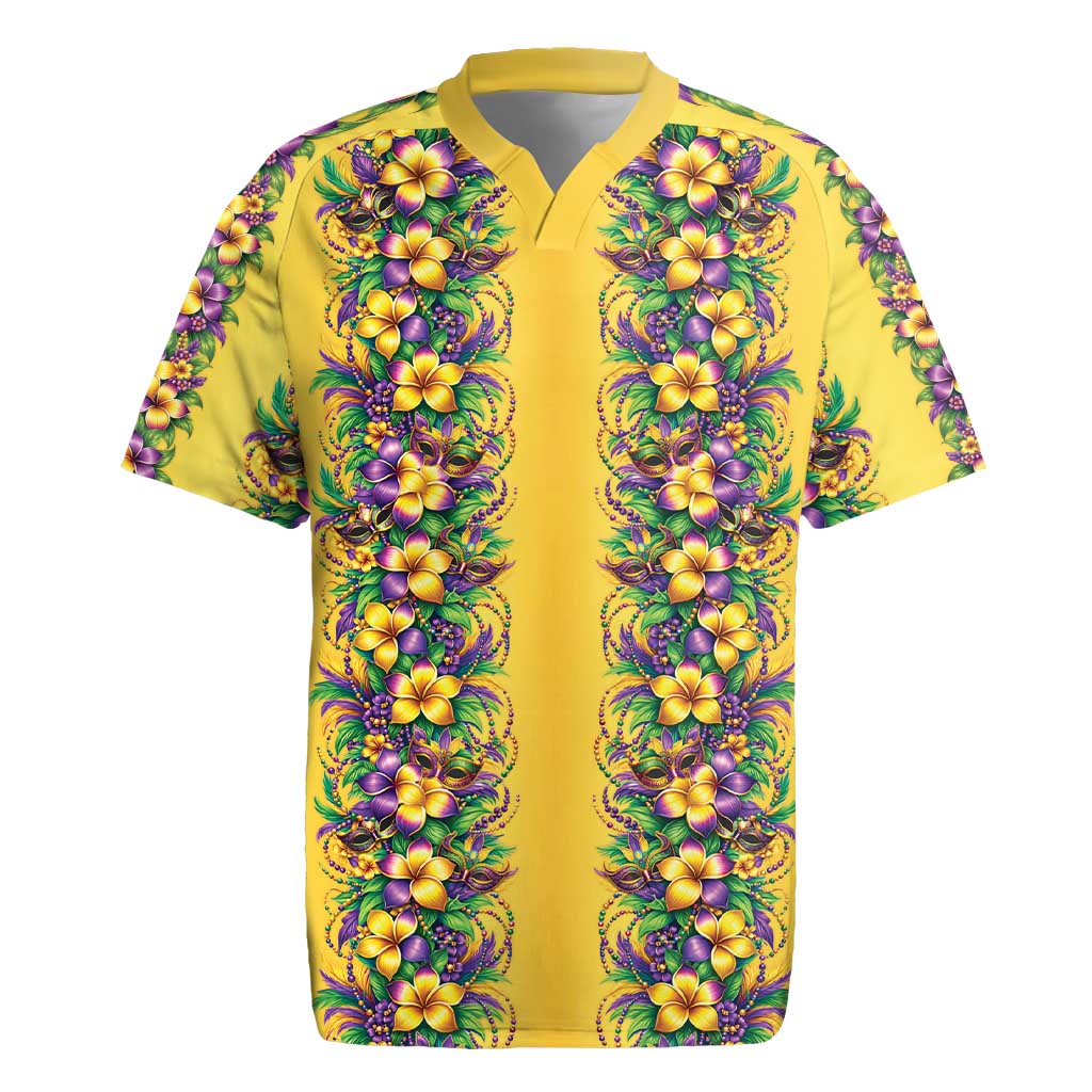 Aloha Hawaii Mardi Gras Rugby Jersey Gold Style LT05 Gold - Polynesian Pride