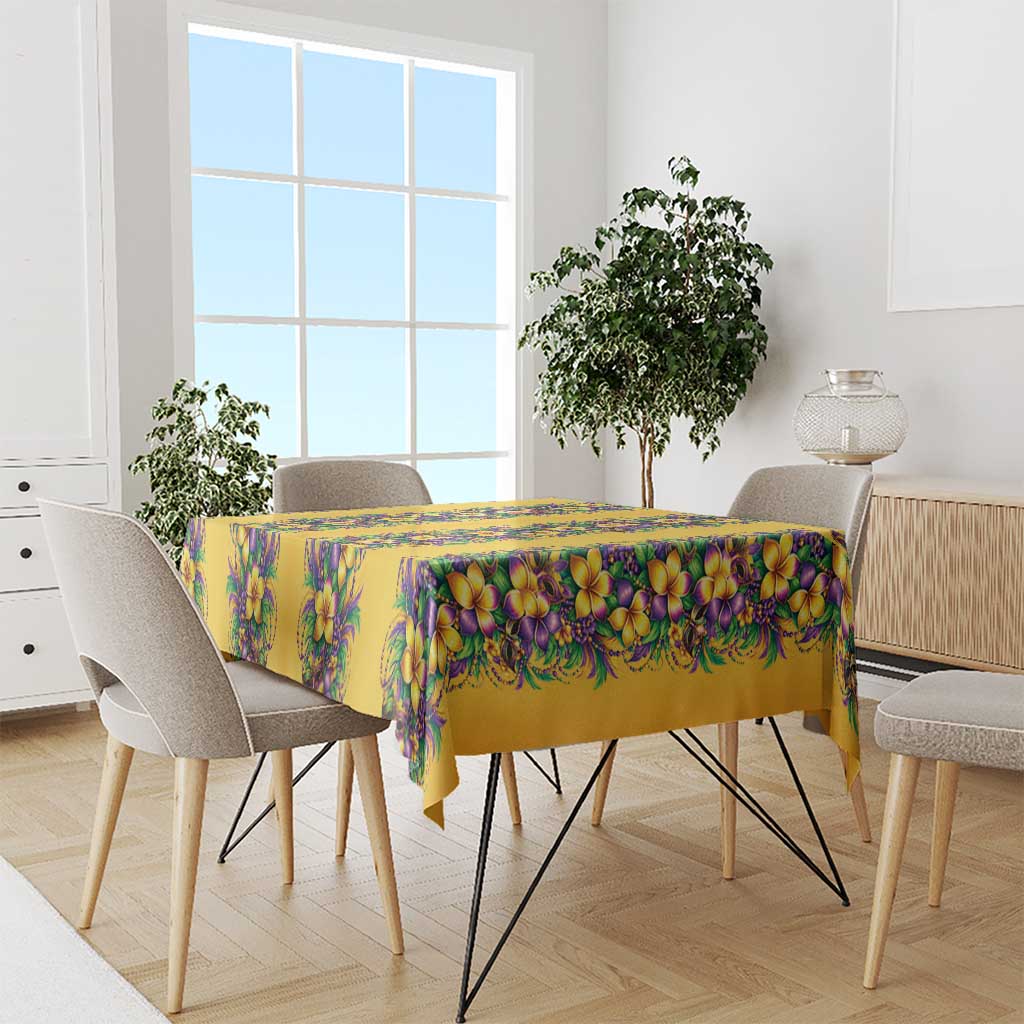 Aloha Hawaii Mardi Gras Tablecloth Gold Style LT05 - Polynesian Pride