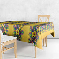Aloha Hawaii Mardi Gras Tablecloth Gold Style LT05 - Polynesian Pride