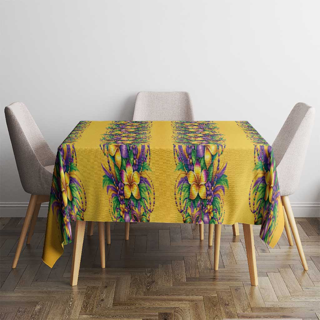 Aloha Hawaii Mardi Gras Tablecloth Gold Style LT05 - Polynesian Pride