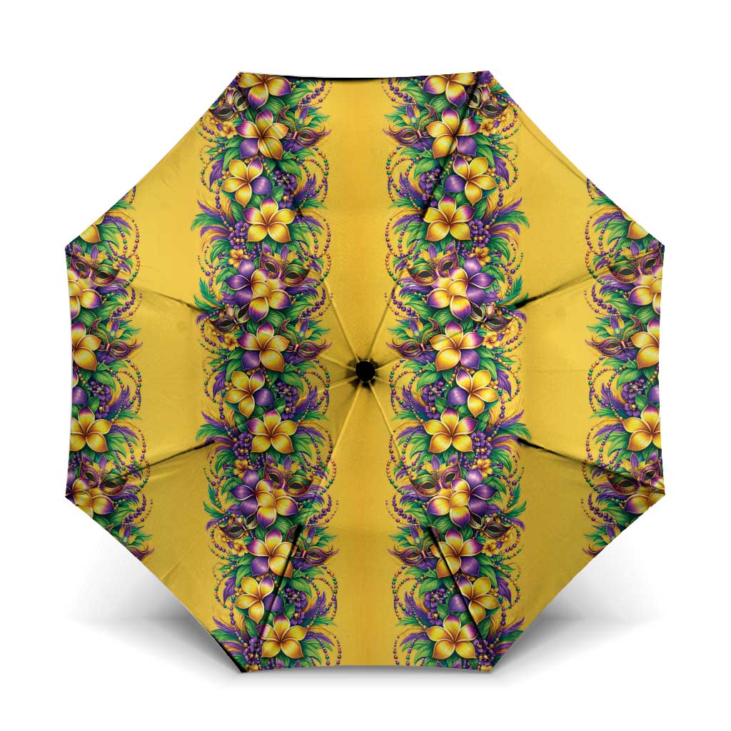 Aloha Hawaii Mardi Gras Umbrella Gold Style LT05 One Size Folded 11.42 inch Opened Diameter 37.4 inch Gold - Polynesian Pride