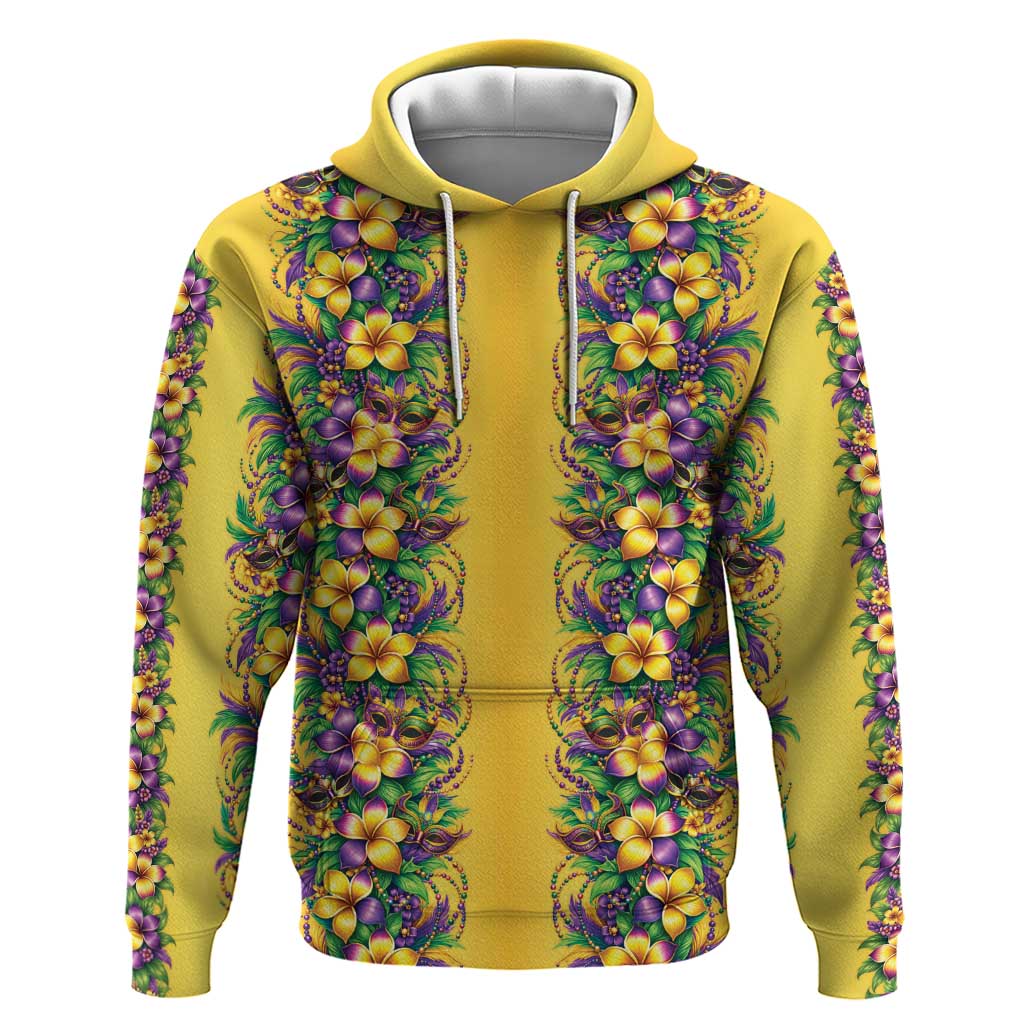 Aloha Hawaii Mardi Gras Zip Hoodie Gold Style LT05 Pullover Hoodie Gold - Polynesian Pride