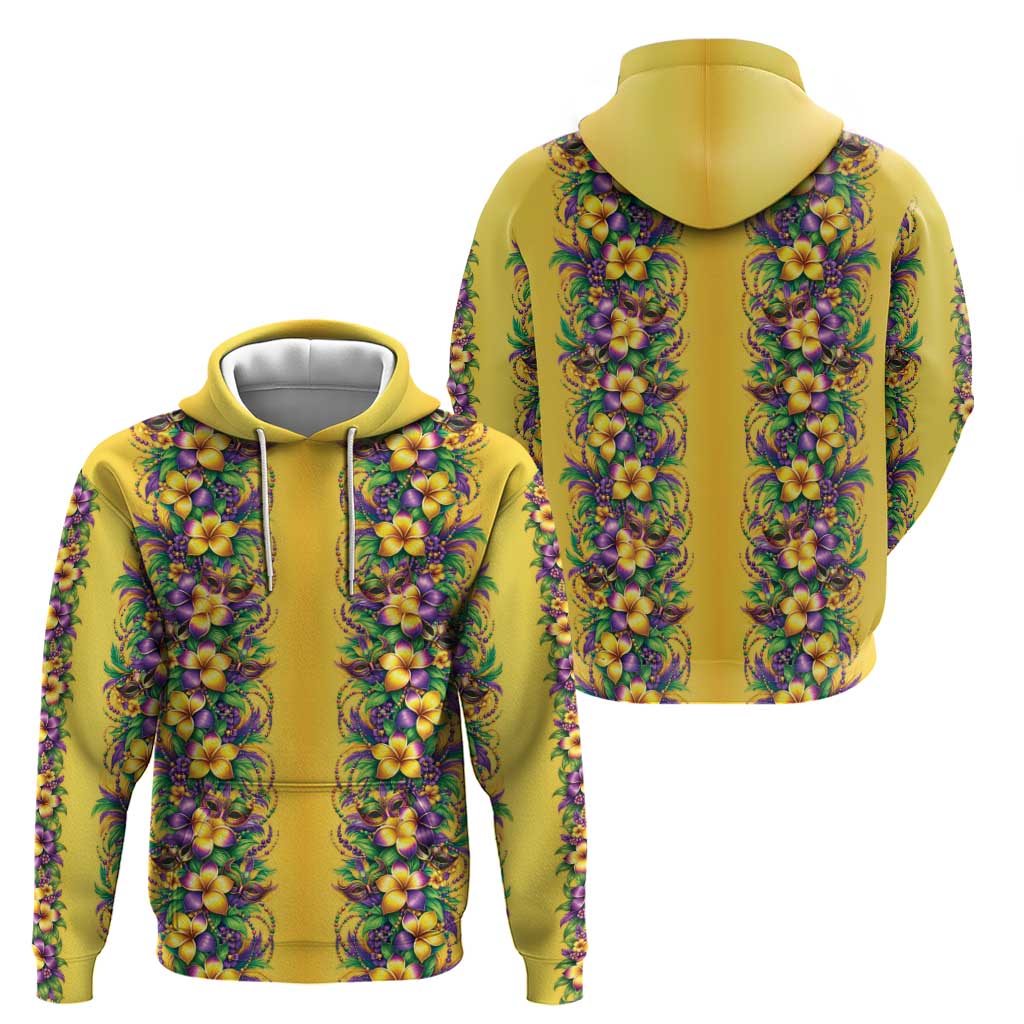 Aloha Hawaii Mardi Gras Zip Hoodie Gold Style LT05 - Polynesian Pride