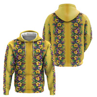 Aloha Hawaii Mardi Gras Zip Hoodie Gold Style LT05 - Polynesian Pride