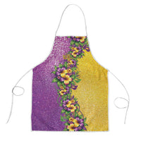 Hawaii Mardi Gras Apron Plumeria Lei Beads Glitter Style LT05 Colorful - Polynesian Pride