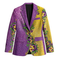Hawaii Mardi Gras Blazer Plumeria Lei Beads Glitter Style LT05 Unisex Colorful - Polynesian Pride