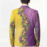 Hawaii Mardi Gras Blazer Plumeria Lei Beads Glitter Style LT05 - Polynesian Pride