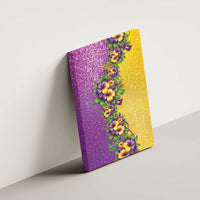 Hawaii Mardi Gras Canvas Wall Art Plumeria Lei Beads Glitter Style LT05 - Polynesian Pride