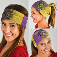 Hawaii Mardi Gras Neck Gaiter Plumeria Lei Beads Glitter Style LT05 - Polynesian Pride