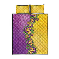 Hawaii Mardi Gras Quilt Bed Set Plumeria Lei Beads Glitter Style LT05 - Polynesian Pride
