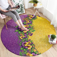 Hawaii Mardi Gras Round Carpet Plumeria Lei Beads Glitter Style LT05 - Polynesian Pride