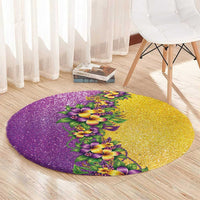 Hawaii Mardi Gras Round Carpet Plumeria Lei Beads Glitter Style LT05 - Polynesian Pride