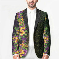 Hawaii Mardi Gras Blazer Tropical Flowers Glitter Style LT05 - Polynesian Pride