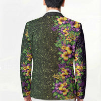 Hawaii Mardi Gras Blazer Tropical Flowers Glitter Style LT05 - Polynesian Pride