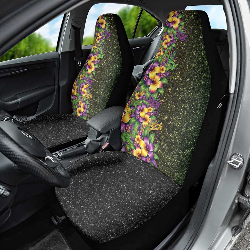 Hawaii Mardi Gras Car Seat Cover Tropical Flowers Glitter Style LT05 - Polynesian Pride