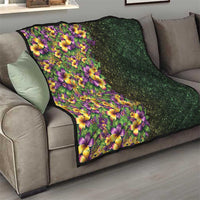 Hawaii Mardi Gras Quilt Tropical Flowers Glitter Style LT05 - Polynesian Pride