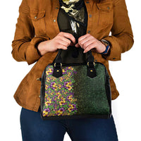 Hawaii Mardi Gras Shoulder Handbag Tropical Flowers Glitter Style LT05 - Polynesian Pride