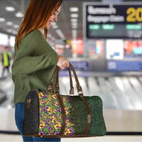 Hawaii Mardi Gras Travel Bag Tropical Flowers Glitter Style LT05 - Polynesian Pride