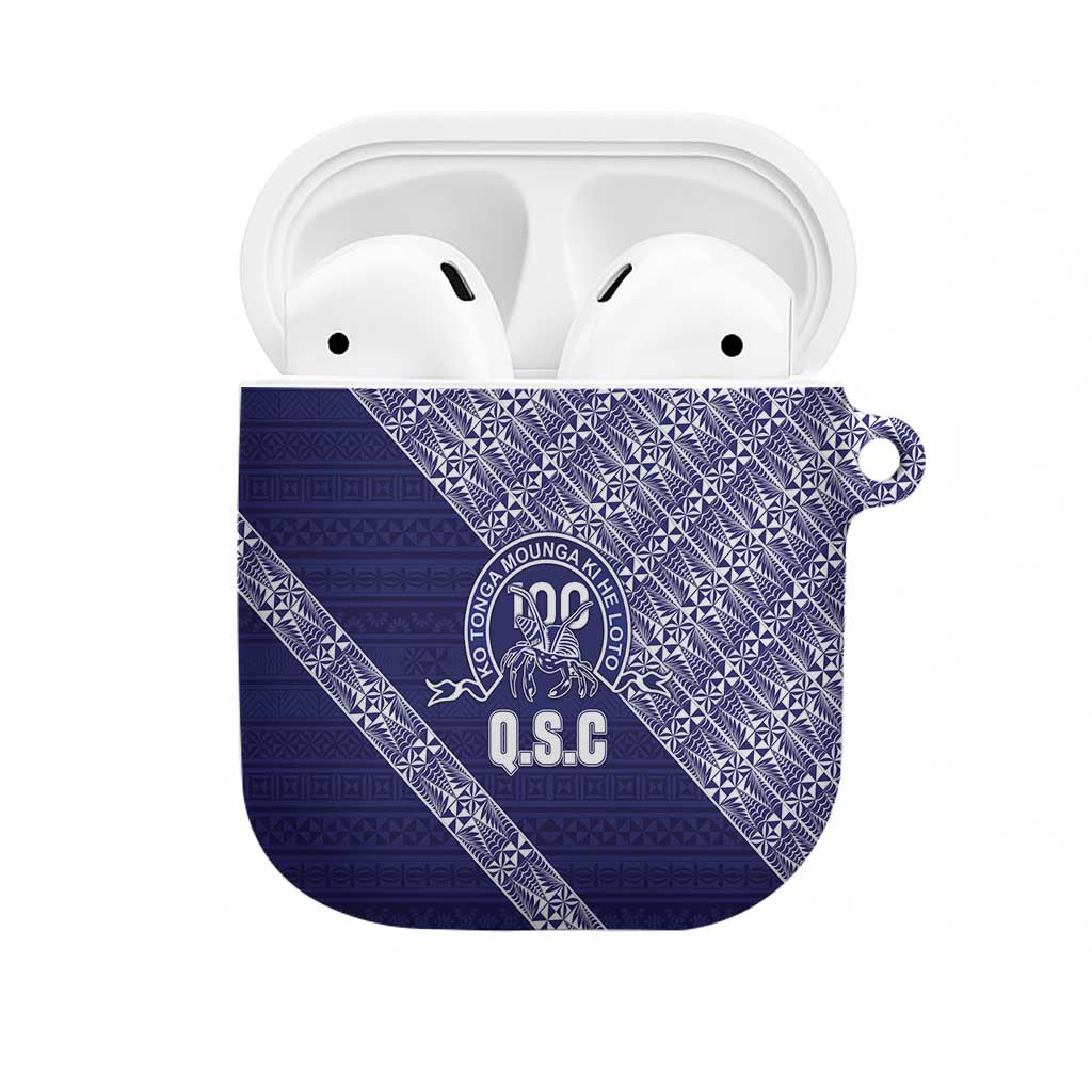 Tonga Queen Salote College AirPods Case 100 Years Anniversary Navy Color LT05 Navy - Polynesian Pride