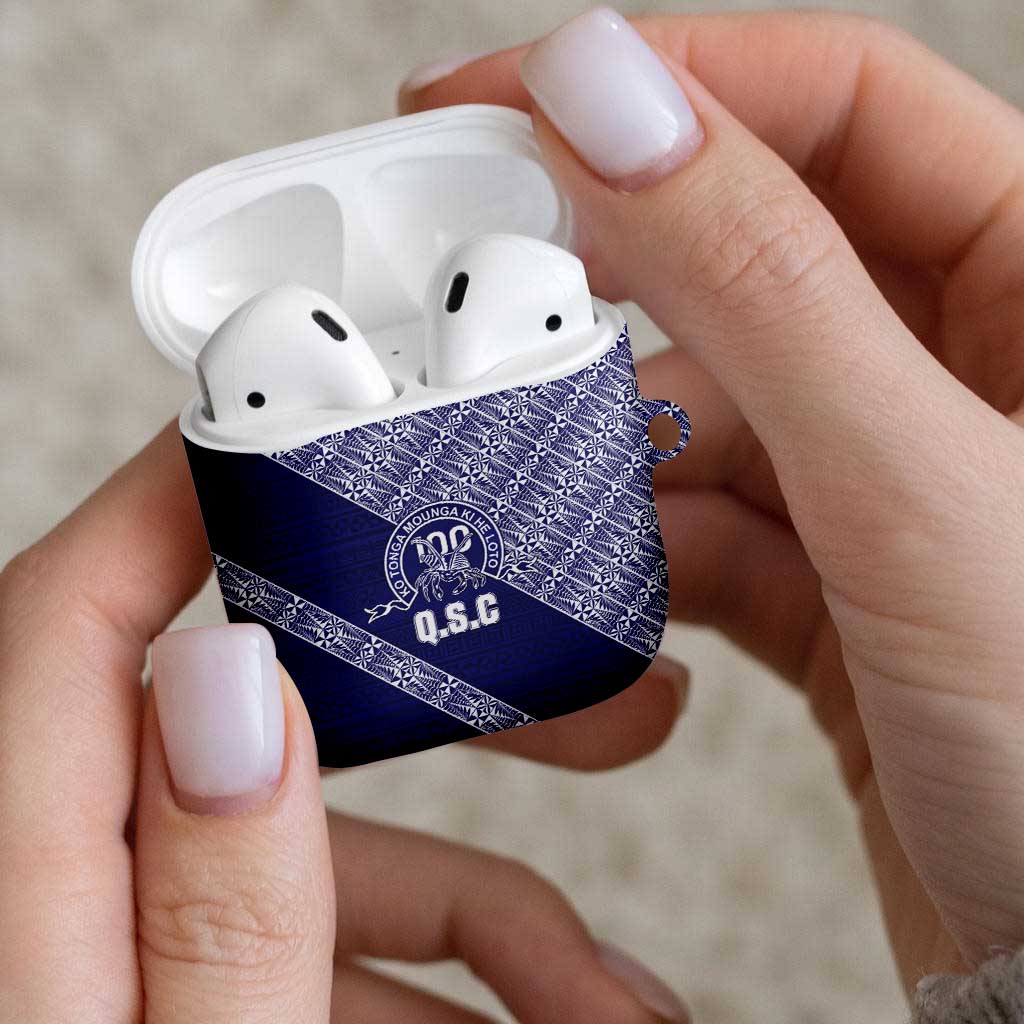 Tonga Queen Salote College AirPods Case 100 Years Anniversary Navy Color LT05 - Polynesian Pride