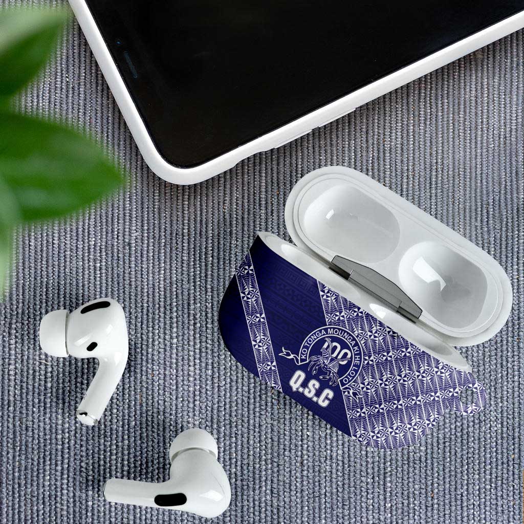 Tonga Queen Salote College AirPods Case 100 Years Anniversary Navy Color LT05 - Polynesian Pride